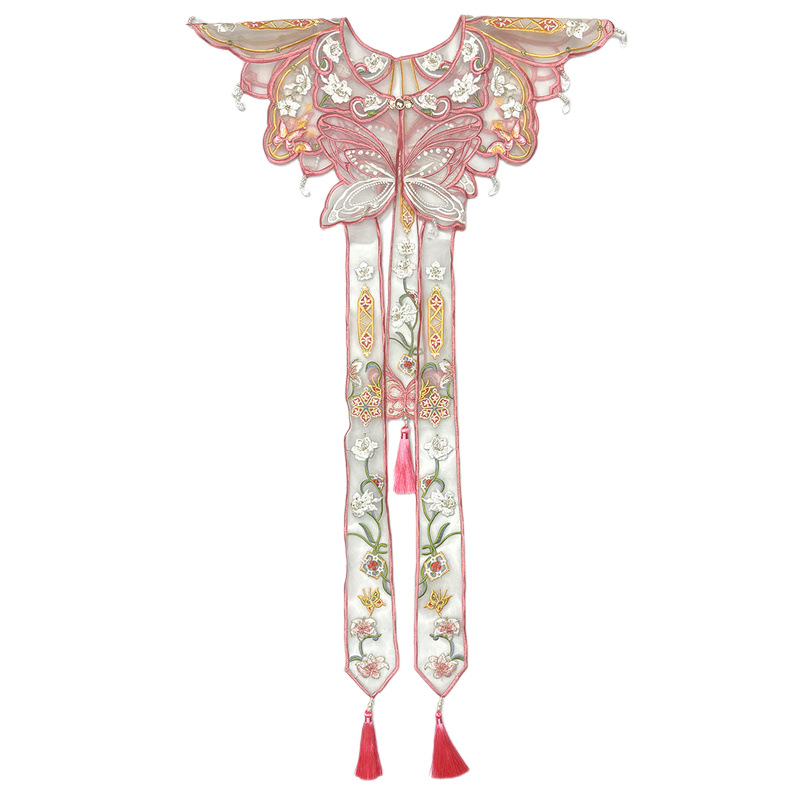Women'S Vintage Accessories - Chinese Hanfu Yunjian Shoulder Collar Butterfly