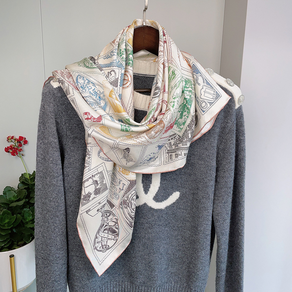 Luxury Silk Scarf 90CM Brands  - Accessories Brand For Women review and price
