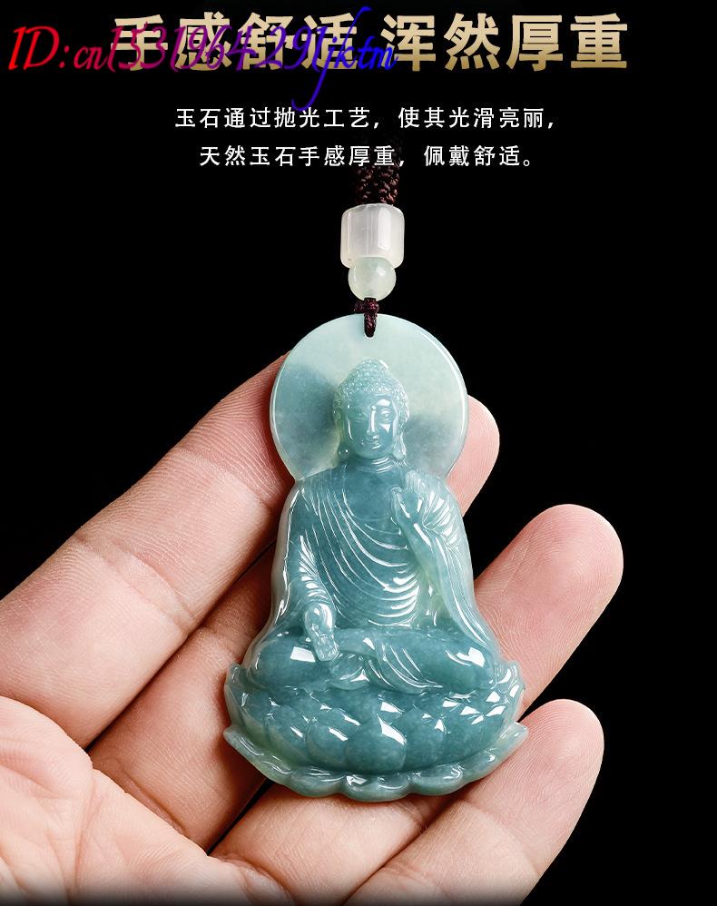 Natural Burmese Jadeite Buddha - Women Accessories Jewelry review and price