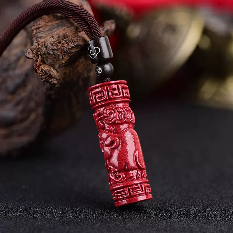 Luxury Red Cinnabar Chinese Zo - Women Accessories Jewelry review and price