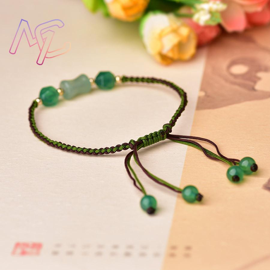 Green Natural Jade Beads Brace - Women'S Vintage Accessories review and price