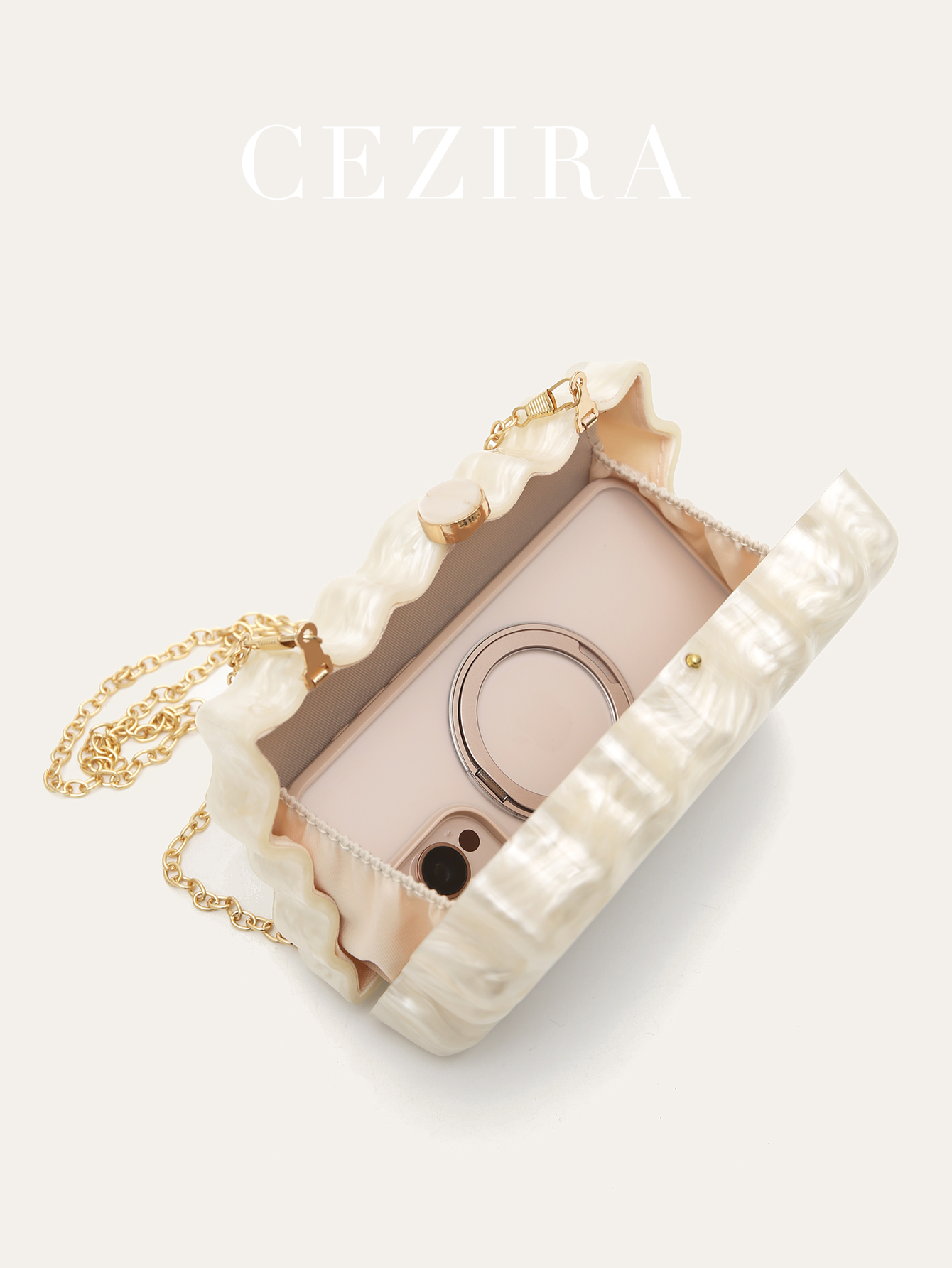 Women's Luxury Elegant Pearliz - Wallet Chain Bag review and price