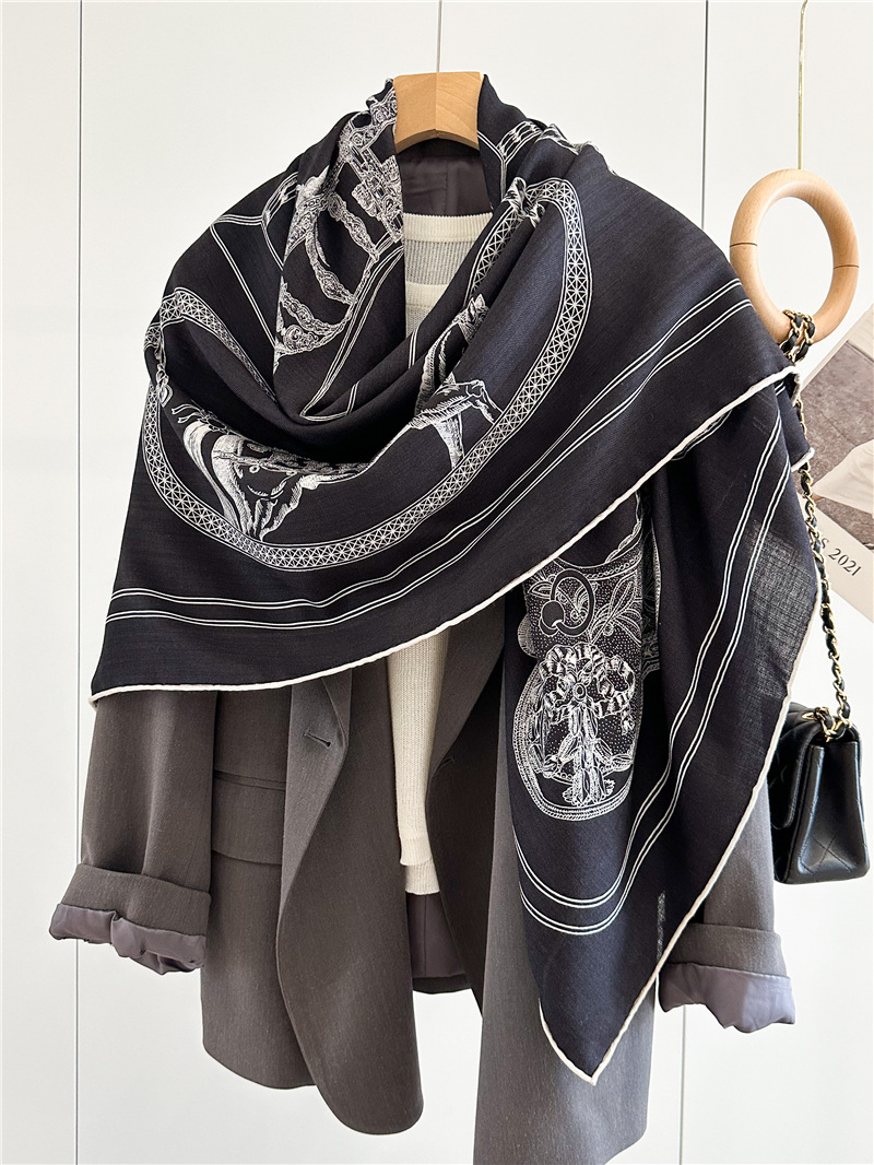 Black Horse Wool Silk Blend Sc - Accessories Brand For Women review and price