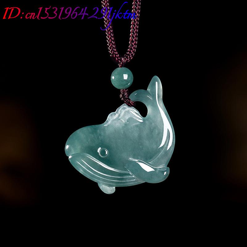 Natural Burmese Jadeite Whale  - Women Accessories Jewelry review and price