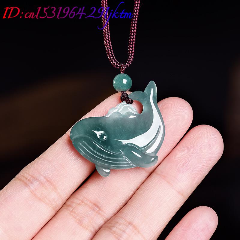 Natural Burmese Jadeite Whale  - Women Accessories Jewelry review and price