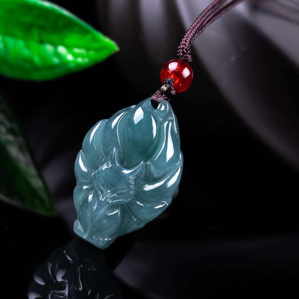 Natural Burmese Jadeite Fox Pe - Women'S Vintage Accessories review and price