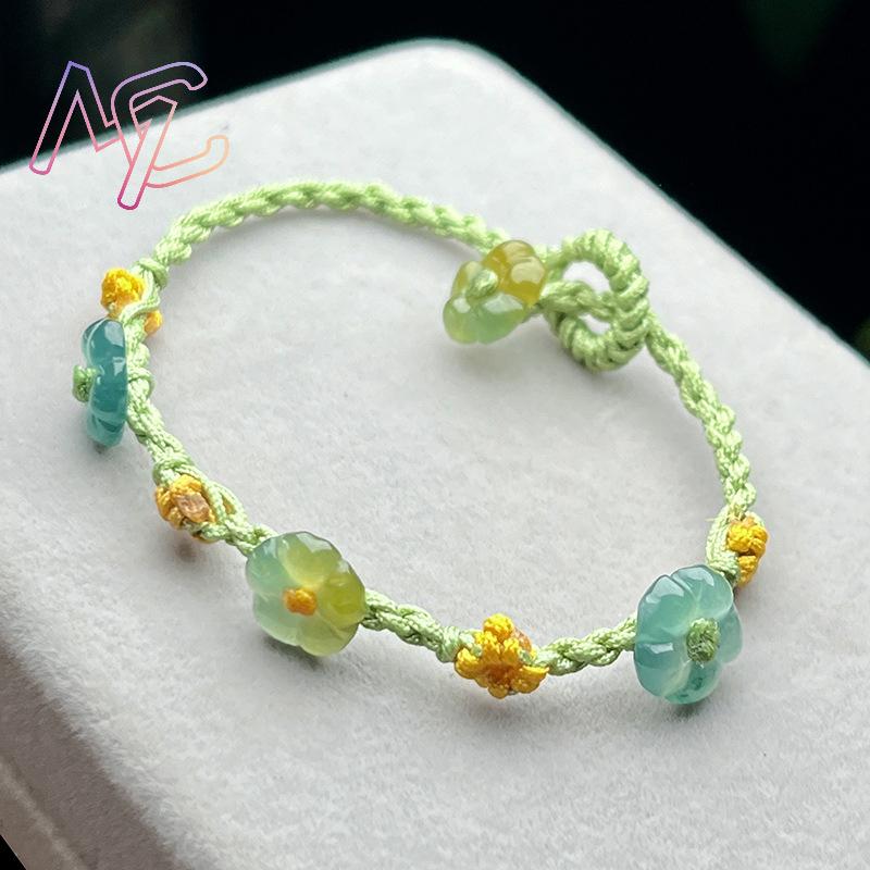 Myanmar Jadeite Flower Bracele - Women Accessories Jewelry review and price