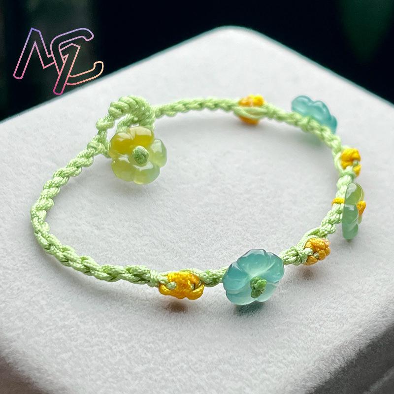Myanmar Jadeite Flower Bracele - Women Accessories Jewelry review and price