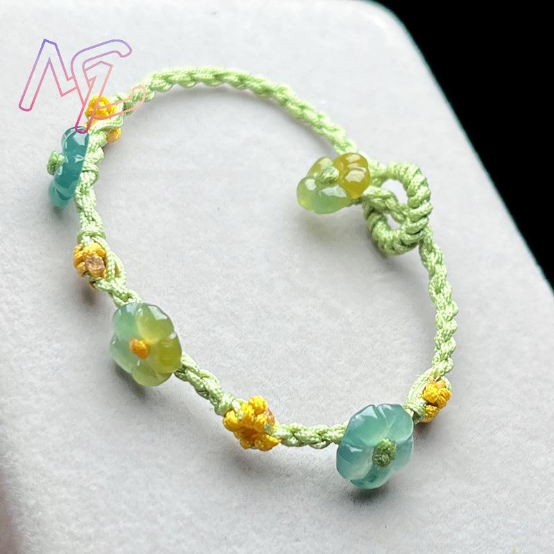 Myanmar Jadeite Flower Bracele - Women Accessories Jewelry review and price
