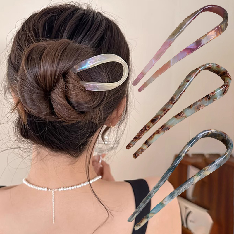 U-Shaped Hair Sticks Acetate A - Women'S Accessories List review and price