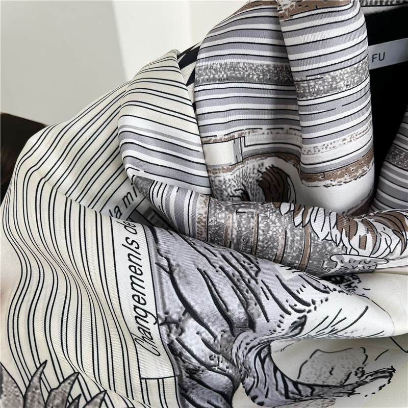 Large Silk Scarfs Brands Desig - Accessories Brand For Women review and price