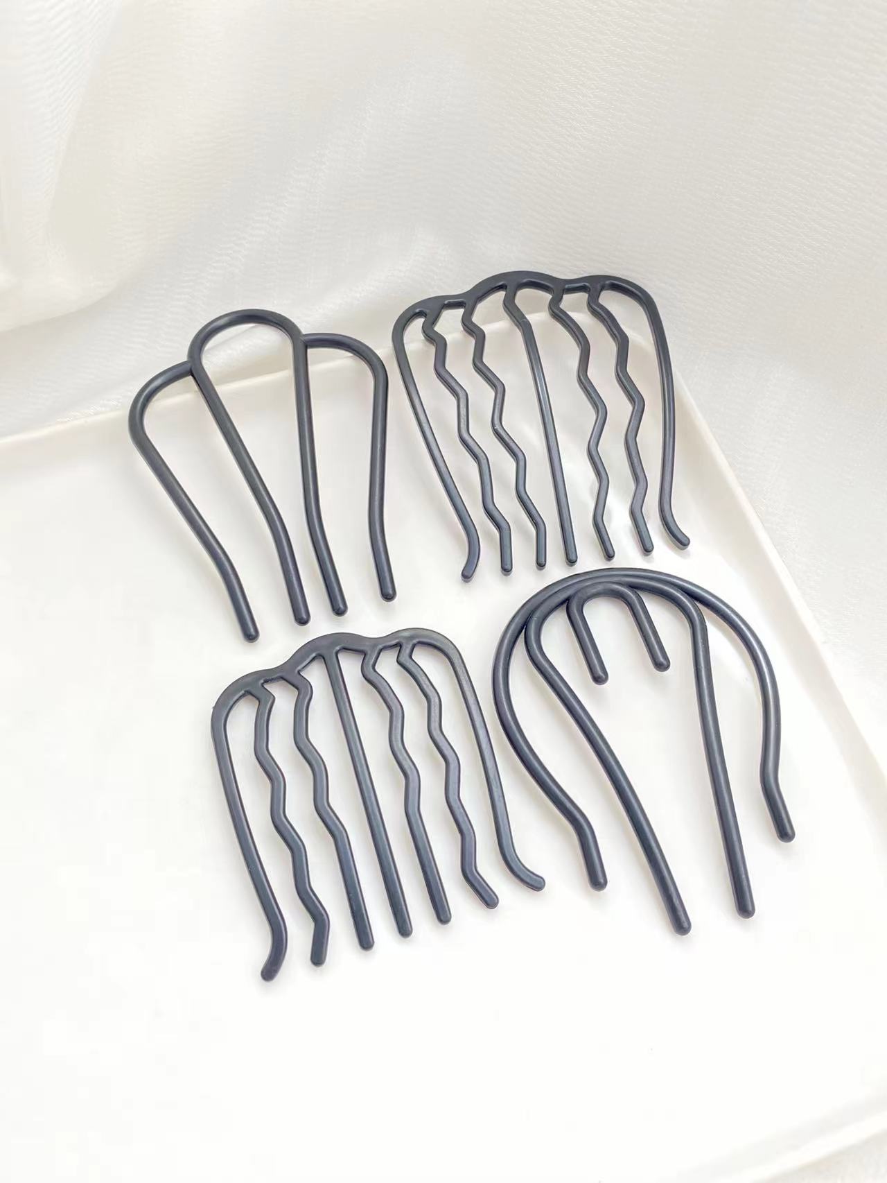 4pcs Black Hair Combs with Dif - Women Accessories Shop review and price