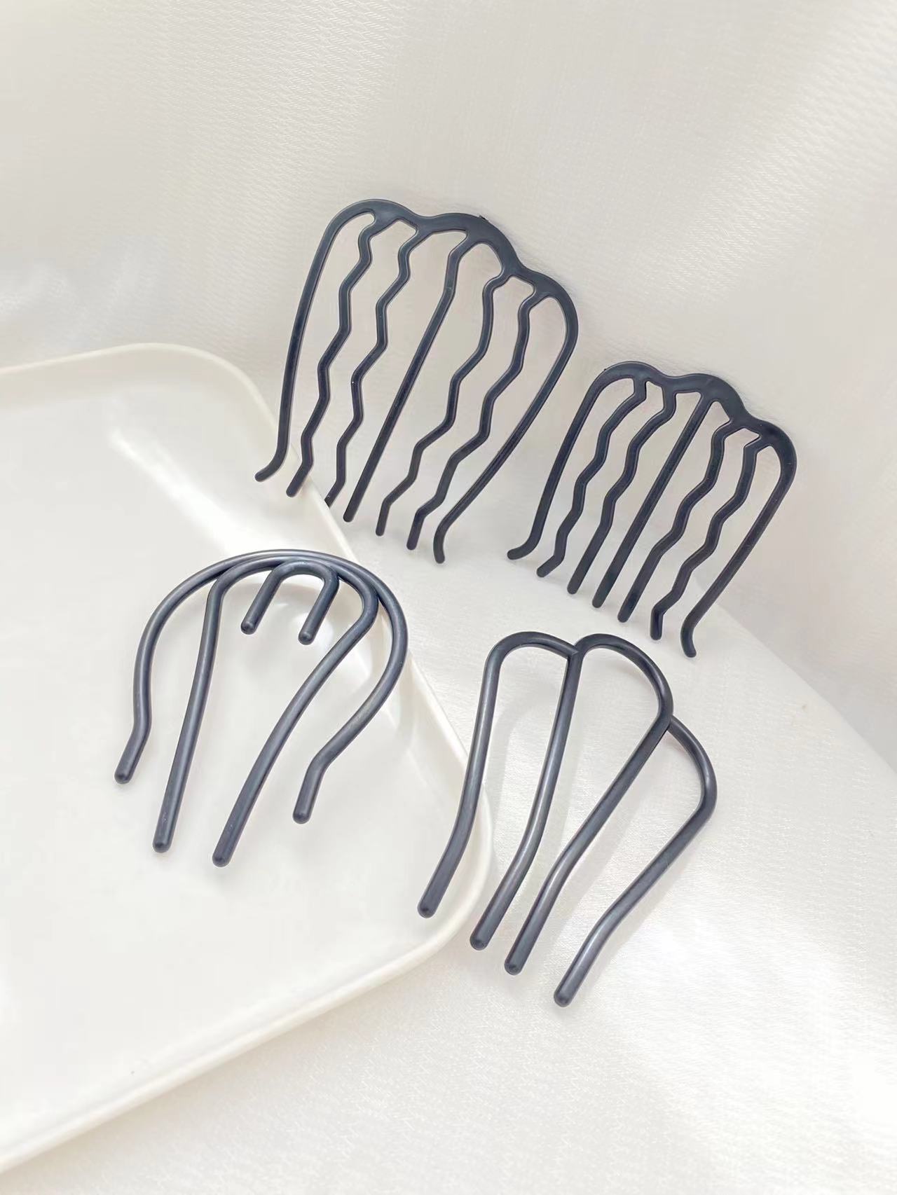 4pcs Black Hair Combs with Dif - Women Accessories Shop review and price