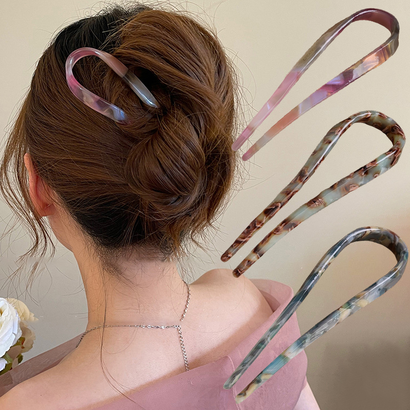 U-Shaped Hair Sticks Acetate A - Women'S Accessories List review and price