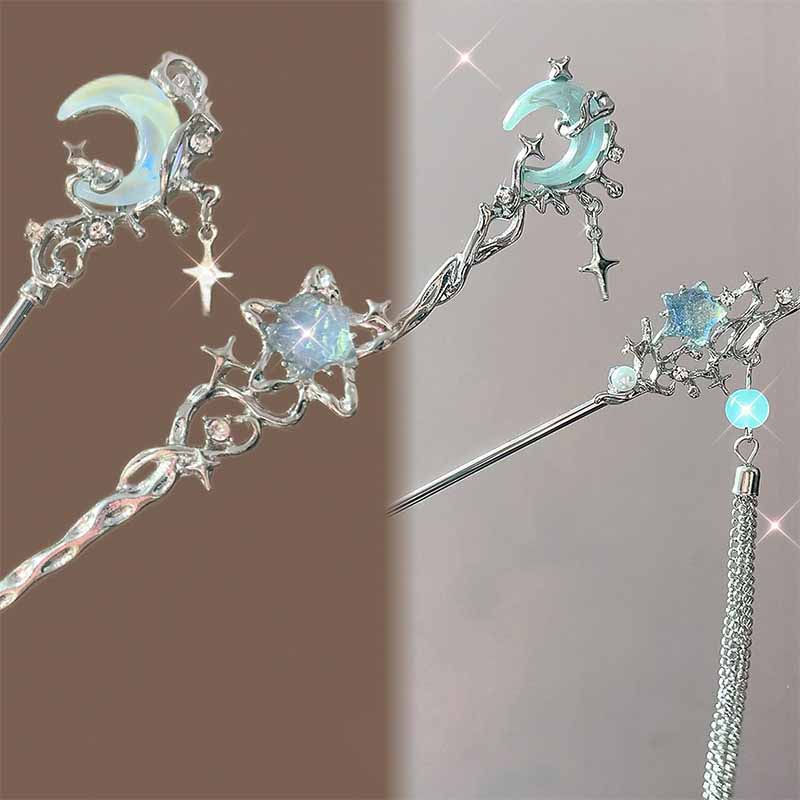 Moonstone Star Moon Hair Stick - Women Accessories Shop review and price