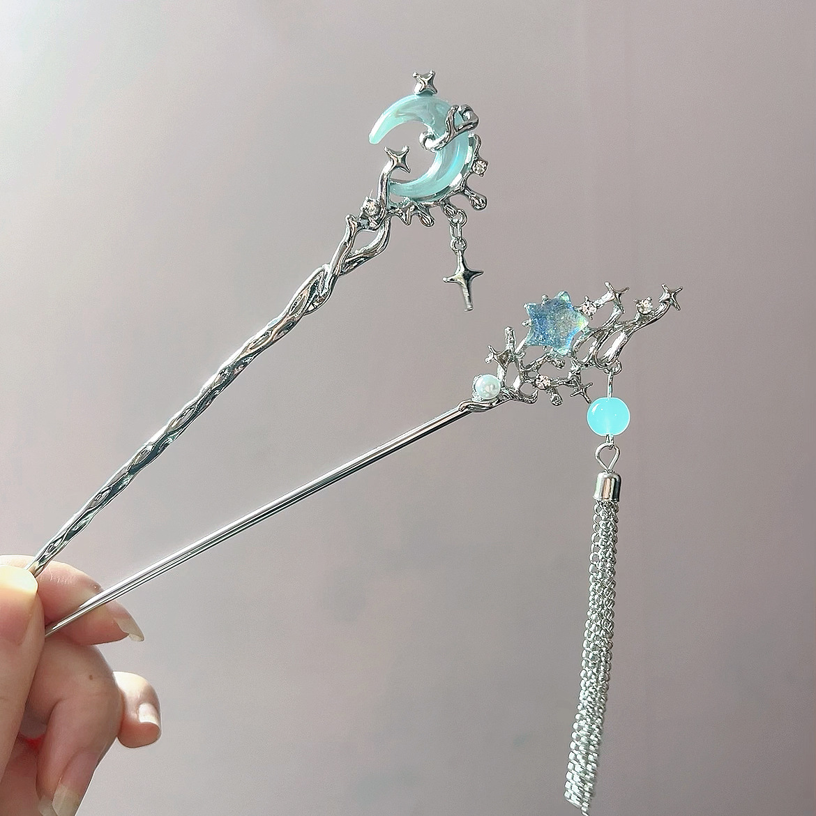 Moonstone Star Moon Hair Stick - Women Accessories Shop review and price