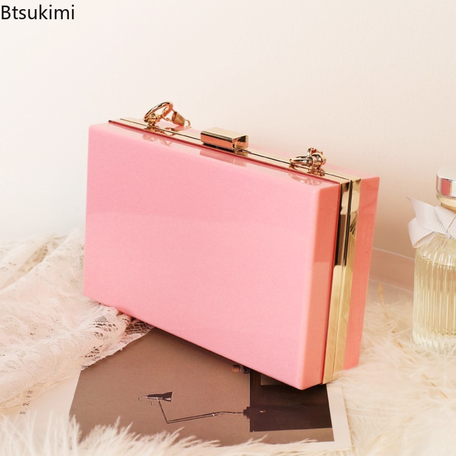 Fashion Transparent Acrylic Ev - Wallet Chain Bag review and price