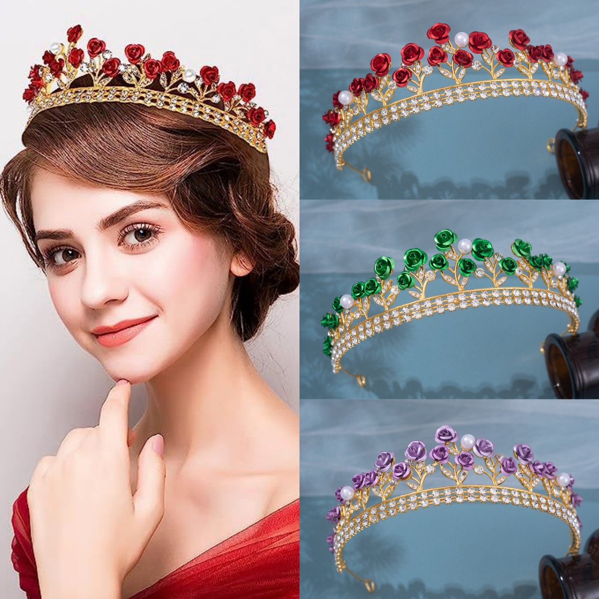 Baroque Ceramic Bridal Crown R - Women'S Vintage Accessories review and price