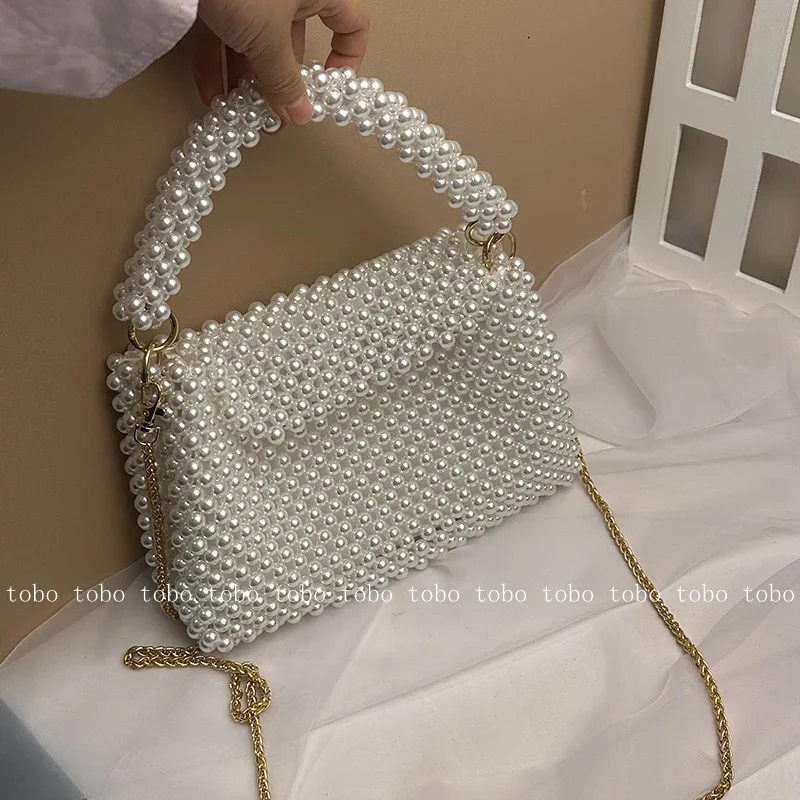 Ins Superlatives Pearl Bead Wa - Wallet Chain Bag review and price