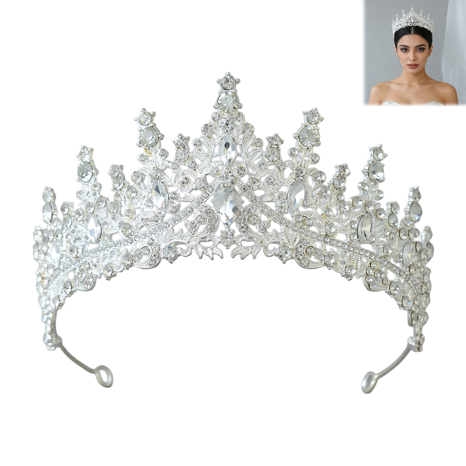 Bridal Headpiece Sparkling Rhi - Women Accessories Jewelry review and price