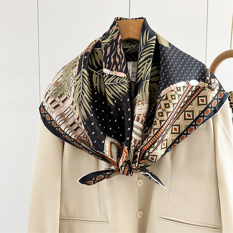 Twill Silk Scarf 90CM Brand Lu - Accessories Brand For Women review and price