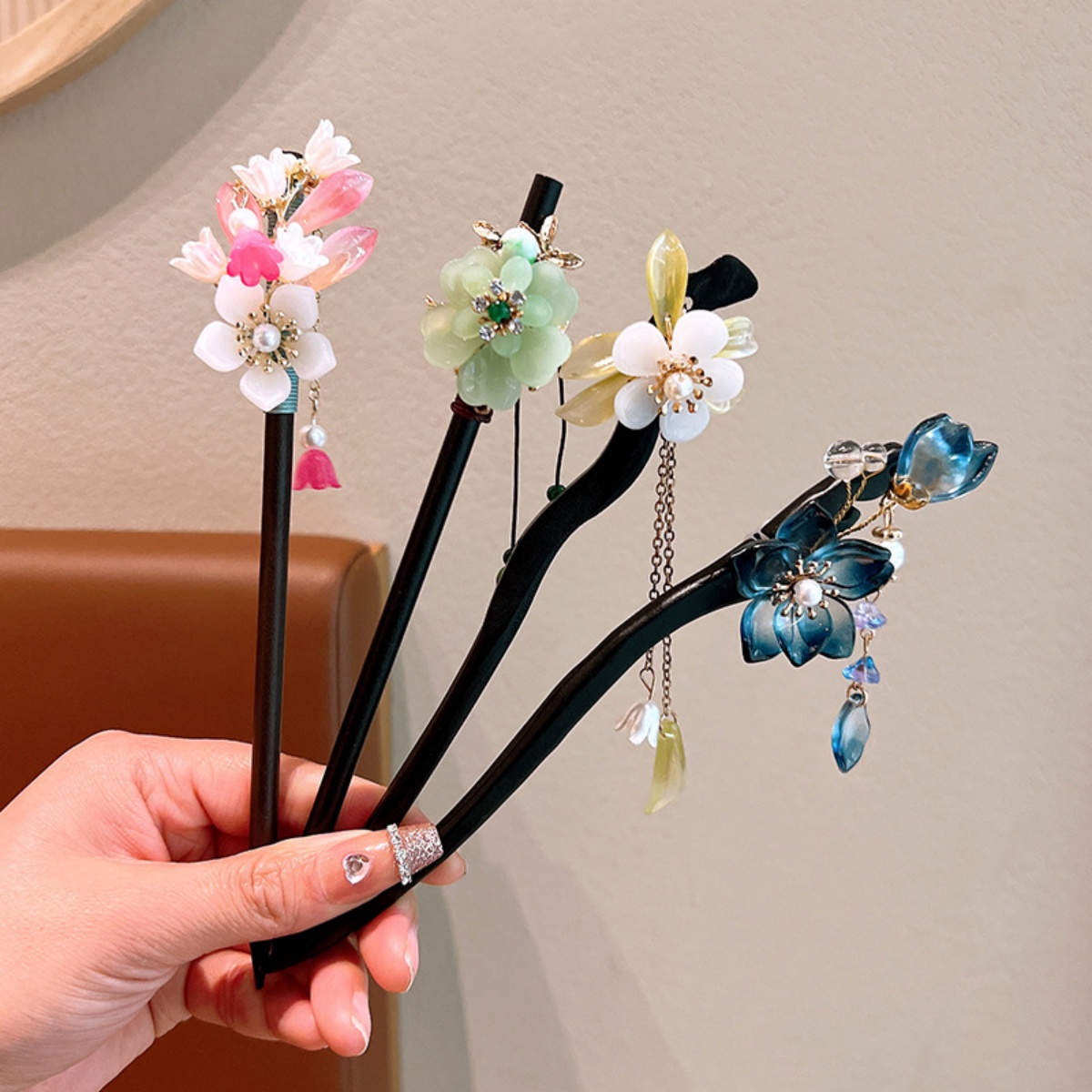 Exquisite Flower Tassel Wooden - Women Accessories Shop review and price