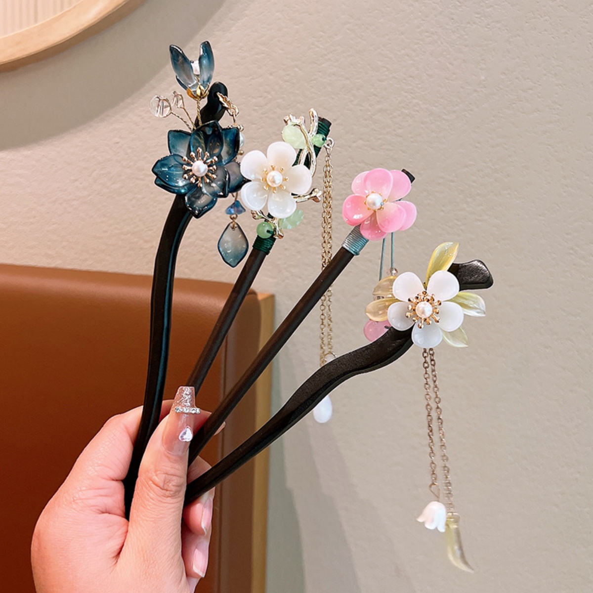Exquisite Flower Tassel Wooden - Women Accessories Shop review and price
