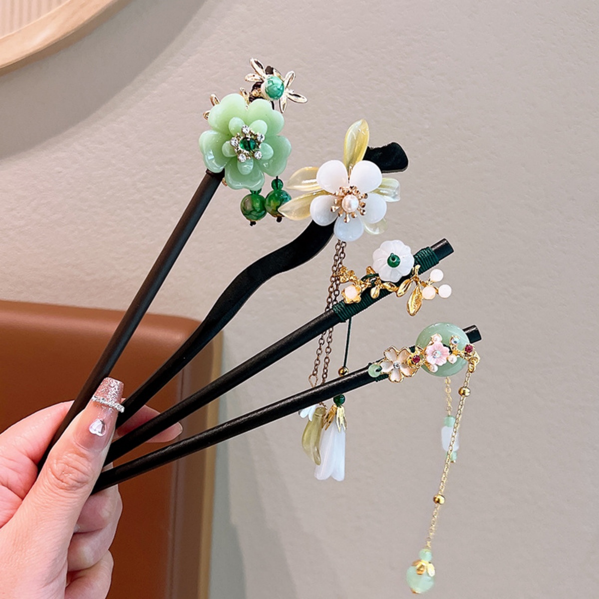 Exquisite Flower Tassel Wooden - Women Accessories Shop review and price